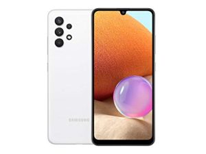 Samsung Galaxy A32 4G Dual A325F-DS 128GB 6GB RAM Factory Unlocked (GSM Only | No CDMA - not Compatible with Verizon/Sprint) International Version - Awesome White