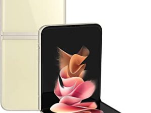Samsung Galaxy Z Flip 3 5G T-Mobile Locked Android Cell Phone US Version Smartphone Flex Mode Intuitive Camera Compact 128GB Storage US Warranty (Renewed) (Cream)
