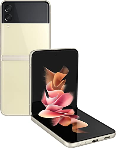 Samsung Galaxy Z Flip 3 5G T-Mobile Locked Android Cell Phone US Version Smartphone Flex Mode Intuitive Camera Compact 128GB Storage US Warranty (Renewed) (Cream) Samsung Galaxy Z Flip 3 5G T-Mobile Locked Android Cell Phone US Version Smartphone Flex Mode Intuitive Camera Compact 128GB Storage US Warranty (Renewed) (Cream)