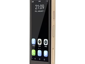 8MP and 13MP 4G Mini Mobile Phone Face Fingerprint Dual Card Unlock Student Dual Standby Compact Mini Smartphone (Gold)