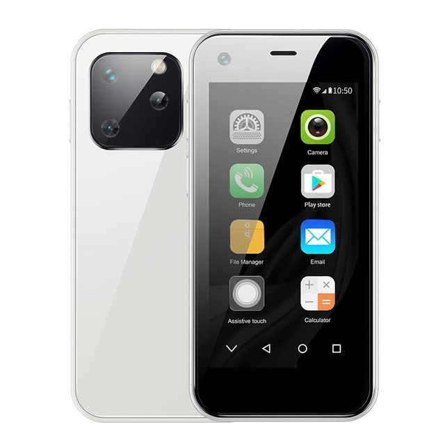 Mini Smartphone Unlocked Android Phone 1GB RAM 8GB ROM Quad Core Dual SIM WiFi 3G WCDMA Small Mobile Phones Google Play Whatsapp for Student Children (A-White) Mini Smartphone Unlocked Android Phone 1GB RAM 8GB ROM Quad Core Dual SIM WiFi 3G WCDMA Small Mobile Phones Google Play Whatsapp for Student Children (A-White)