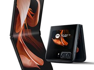 Motorola Razr 2022 Dual-SIM 256GB ROM + 8GB RAM (GSM Only | No CDMA) Factory Unlocked 5G Smartphone (Satin Black) - International Version