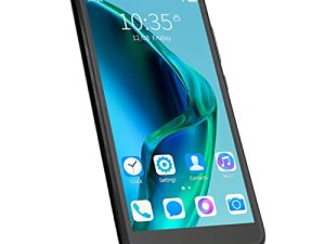 2 GB RAM Face Recognition Rino7 Pro Mobile Phone 5.45 Inch Smartphone with Data Line for Calls (Black)