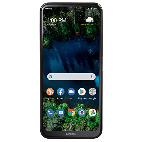TracFone Nokia G100 4G LTE Prepaid Smartphone (Locked) - 32GB - Black - Sim Card Included - CDMA TracFone Nokia G100 4G LTE Prepaid Smartphone (Locked) - 32GB - Black - Sim Card Included - CDMA