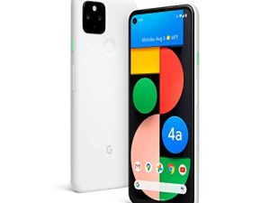 Google Pixel 4a with 5G - Android Phone - New Unlocked Smartphone with Night Sight and Ultrawide Lens - Clearly White (Renewed)