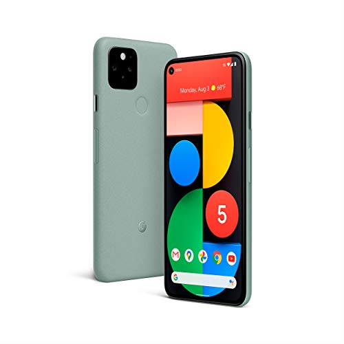 Google Pixel 5 - 5G Android Phone - Water Resistant - Unlocked Smartphone with Night Sight and Ultrawide Lens - Sorta Sage Google Pixel 5 - 5G Android Phone - Water Resistant - Unlocked Smartphone with Night Sight and Ultrawide Lens - Sorta Sage