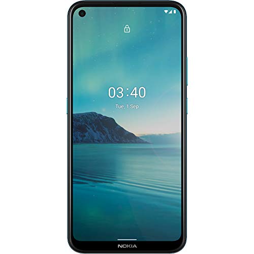 Nokia 3.4 | Android 10 | Unlocked Smartphone | 2-Day Battery | US Version | 3/64GB | 6.39-Inch Screen | Triple Camera | Fjord Blue Nokia 3.4 | Android 10 | Unlocked Smartphone | 2-Day Battery | US Version | 3/64GB | 6.39-Inch Screen | Triple Camera | Fjord Blue