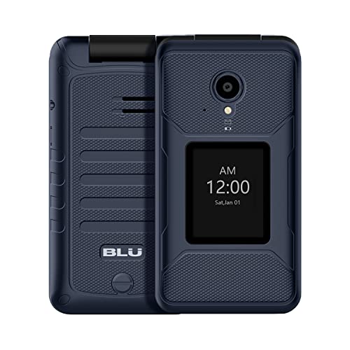 BLU Tank Flip |Unlocked | 4G LTE Flip Phone|2022 | 2.8” + 1.8” Display | Blue BLU Tank Flip |Unlocked | 4G LTE Flip Phone|2022 | 2.8” + 1.8” Display | Blue
