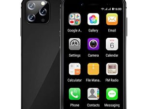 Hipipooo Super Small Mini Smartphone 3G Dual SIM Tiny Mobile Phone 2GB RAM 32GB ROM 5.0MP Quad Core Dual Standby Unlocked Small Phones Kids Phone Pocket 3.0 Inch Android Child Mini Cellphone (Black)