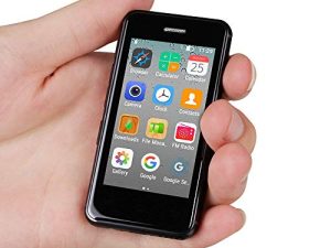 Mini Smartphone Android Unlocked Cell Phone Child Phone 2.5" Quad Core 1GB 8GB 8.0MP Super Ultra-Thin Mini Mobile Phone Melrose S9X Small Smart Phone (Black)