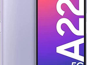 Samsung Galaxy A22 5G A226B Dual 64GB 4GB RAM Factory Unlocked (GSM Only | No CDMA - not Compatible with Verizon/Sprint) International Version - Violet