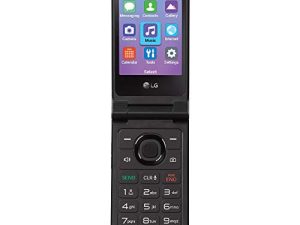 total wireless LG Classic Flip 4G LTE prepaid Flip Phone (Locked) - Black - 8GB - Sim Card Included - CDMA (TWLGL125DCP)