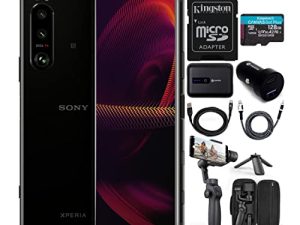 Sony Xperia 5 III Smartphone with 6.1-Inch 21:9 HDR OLED 120Hz Display Essentials Bundle (7 Items)