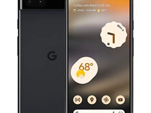 Google Pixel 6a - 5G Android Phone - Unlocked Smartphone with 12 Megapixel Camera and 24-Hour Battery - Charcoal (Renewed)