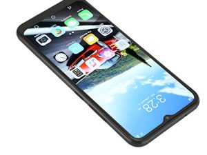 Face Unlock Smartphone Black 6GB RAM 128GB ROM 5G Mobile Phone 4000mAh Battery Fingerprint 100-240V for Call (US Plug)