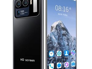 ASHATA M12 Ultra Unlocked Android Cellphone Face Recognition Smartphone with 4.45in HD Curved Screen