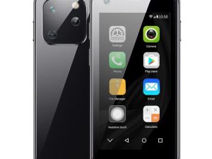 Mini Smartphone Unlocked Android Phone 1GB RAM 8GB ROM Quad Core Dual SIM WiFi 3G WCDMA Small Mobile Phones Google Play Whatsapp for Student Children (A-Black)