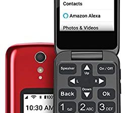 Jitterbug Flip2 Cell Phone for Seniors Red