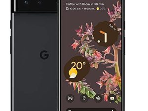 Google Pixel 6 – 5G Android Phone - Unlocked Smartphone with Wide and Ultrawide Lens - 128GB - Stormy Black (Renewed)