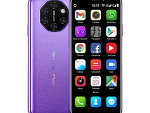 Soyes S10I Unlocked Mini 4G Android Smart Phone 3.5" Dual Sim Ultra Thin Card Student Palm Cellphone Google Play Whatsapp Face Fingerprint 2050mAh Global Version (Star Purple