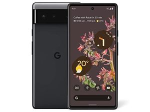 Google Pixel 6 � 5G Android Phone - Unlocked Smartphone with Wide and Ultrawide Lens - 256GB - Stormy Black (Renewed)