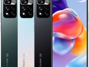 Xiaomi Redmi Note 11S 5G + 4G Volte 128GB 4GB RAM Factory Unlocked (GSM Only | No CDMA - not Compatible with Verizon/Sprint) w/Fast Car Charger Bundle - Star Blue
