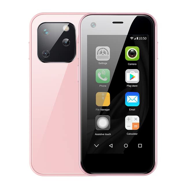 Mini Smartphone Unlocked Android Phone 1GB RAM 8GB ROM Quad Core Dual SIM WiFi 3G WCDMA Small Mobile Phones Google Play Whatsapp for Student Children (A-Pink) Mini Smartphone Unlocked Android Phone 1GB RAM 8GB ROM Quad Core Dual SIM WiFi 3G WCDMA Small Mobile Phones Google Play Whatsapp for Student Children (A-Pink)