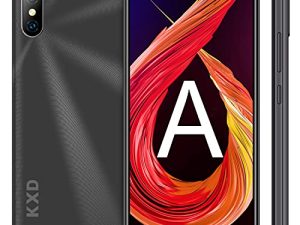 KXD 6A Unlocked Cell Phone | 3G Smartphone | 5.5” Full-Screen Display | 2500mAh Battery | 8MP + 5MP Camera | Dual SIM Android Phone | 8GB ROM | US Version | Black