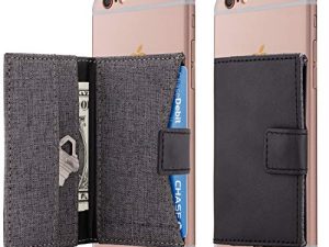 Cell Phone Card Holder Stick on Wallet Phone Pocket for iPhone