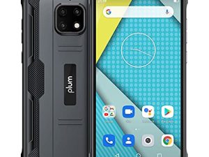 Plum Gator 7 4G Volte Unlocked Rugged Smart Phone Military Grade IP69 Water Shock Proof 5580 mAh Battery - Black