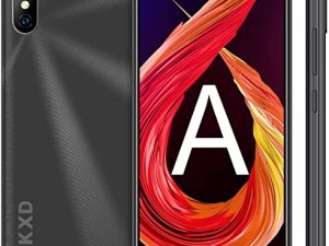 KXD Unlocked Smartphone 6A Cheap Smartphones Unlock Dual SIM - 3G Android Cell Phone Full-Screen - 1+8GB/ 64GB Extension - Face ID - 8MP+5MP Camera - Black